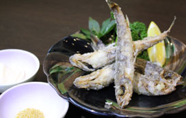 めひかりの唐揚げ
